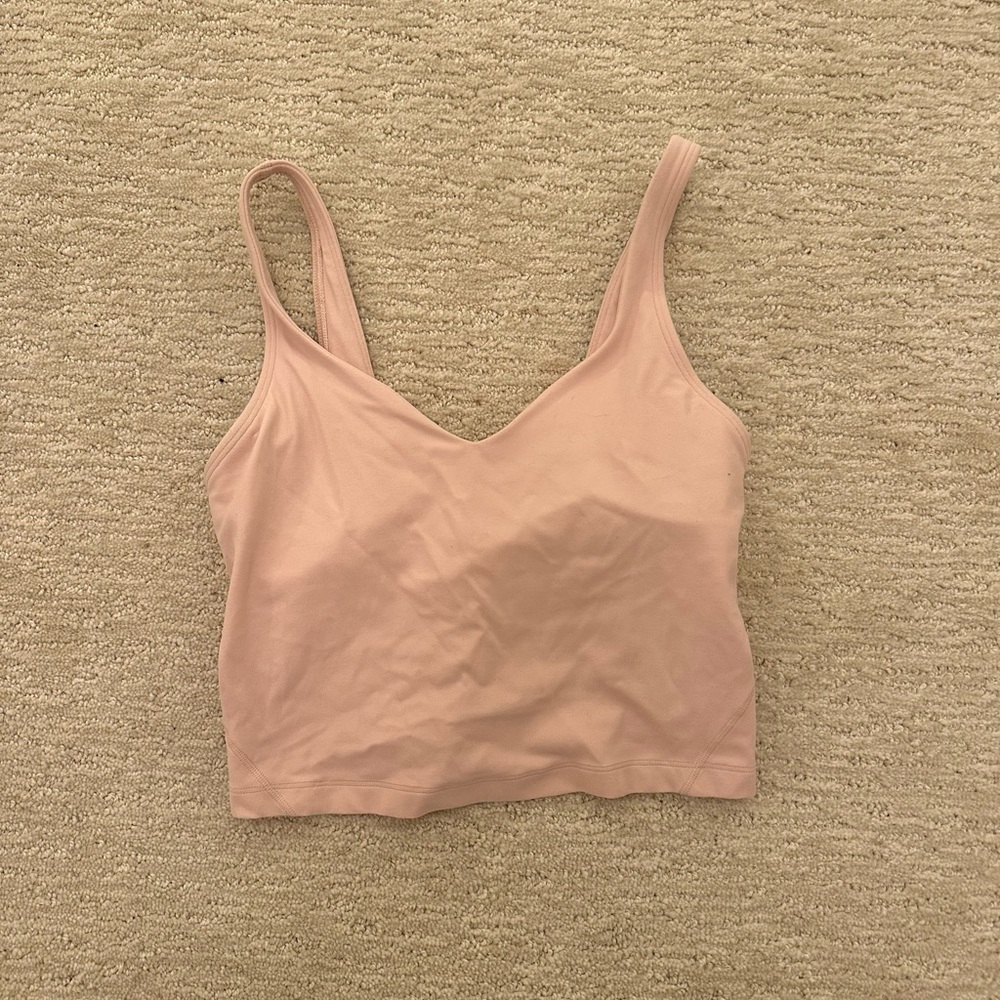 Blush Pink V-Neck Tank Top